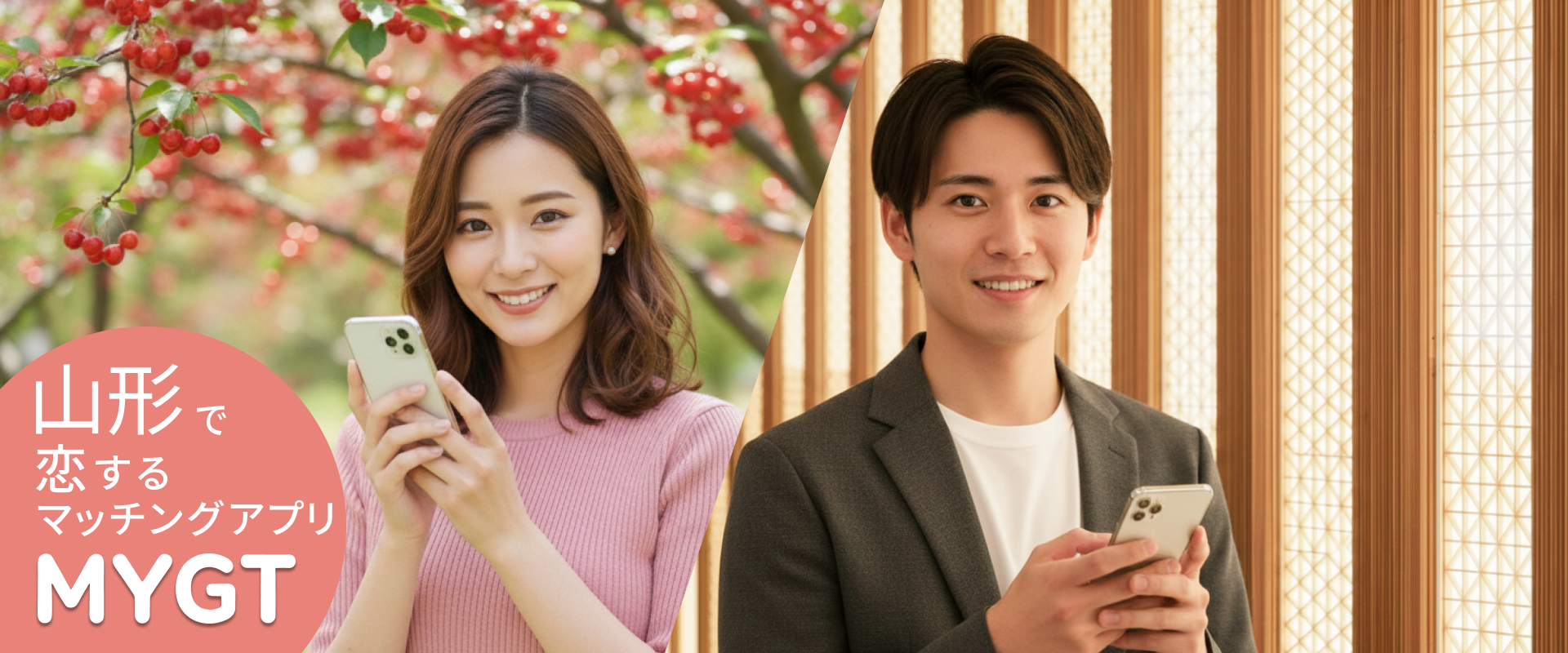 山形で恋するマッチングアプリ MYGT